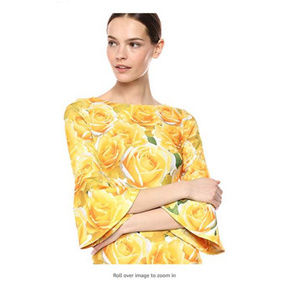 Bell-Sleeve Floral dress